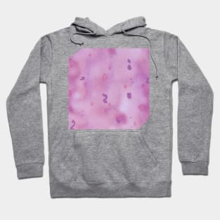 Pink purple watercolor handpainted art Hoodie